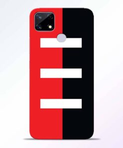 Red Black Realme Narzo 20 Back Cover