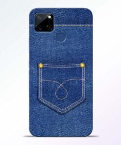 Blue Pocket Realme C12 Mobile Cover