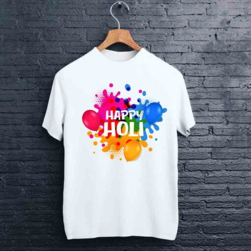 Balloon Print Holi T shirt - CoversGap