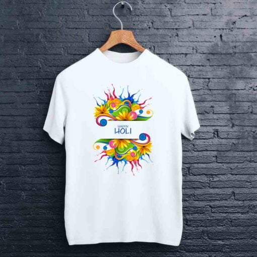 Color Design Holi T shirt - CoversGap