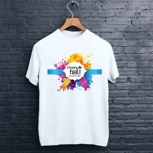 Colorful Ribbon Holi T shirt - CoversGap