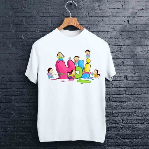 Playing Kids Holi T shirt - CoversGap