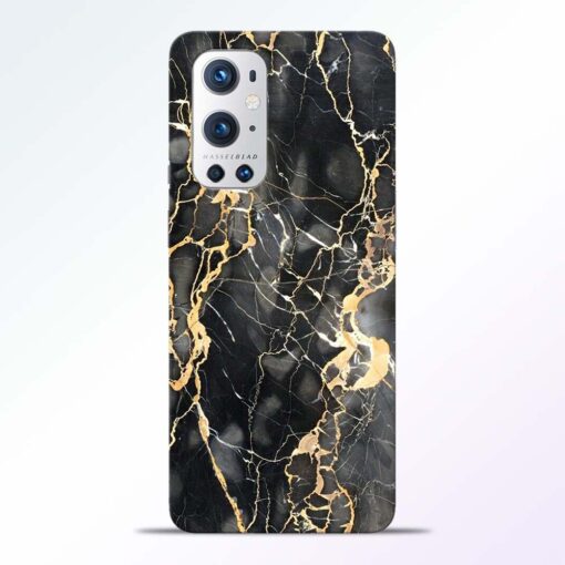 Black Gold Marble Oneplus 9 Pro Back Cover