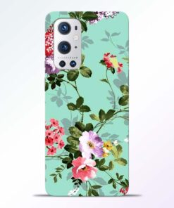 Cute Green Flower Oneplus 9 Pro Back Cover