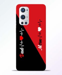 Mom Dad Black Red Oneplus 9 Pro Back Cover
