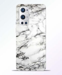 White Marble Oneplus 9 Pro Back Cover