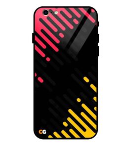 Black Abstract iPhone 6 Glass Back Cover