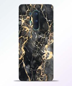 Black Gold Marble Oneplus 8 Pro Back Cover