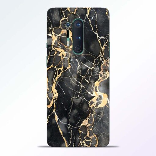 Black Gold Marble Oneplus 8 Pro Back Cover