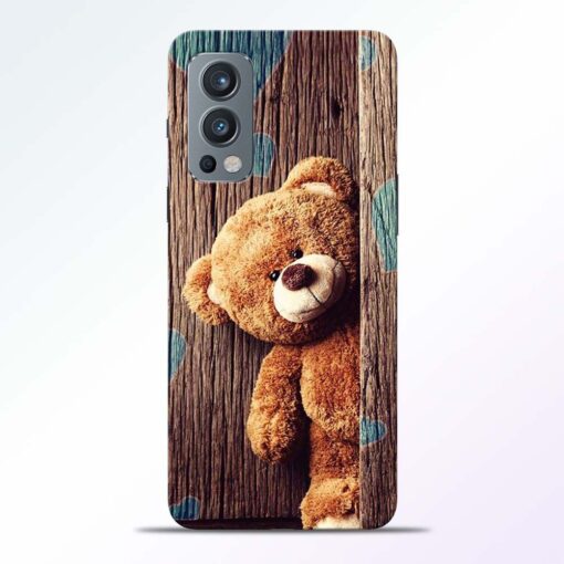 Blue Heart Teddy Oneplus Nord 2 Back Cover