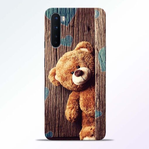 Blue Heart Teddy Oneplus Nord Back Cover
