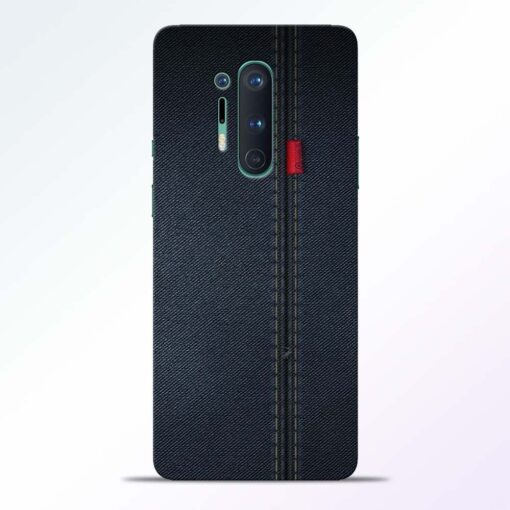 Blue Jeans Pattern Oneplus 8 Pro Back Cover