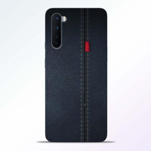 Blue Jeans Pattern Oneplus Nord Back Cover