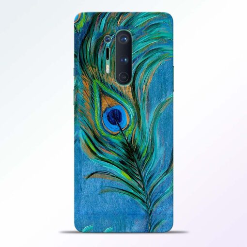 Blue Peacock Art Oneplus 8 Pro Back Cover