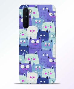 Cute Cat Print Oneplus Nord Back Cover