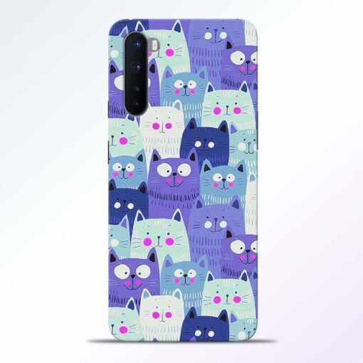 Cute Cat Print Oneplus Nord Back Cover