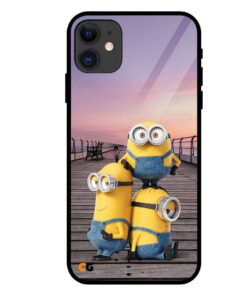 Cute Minions iPhone 11 Glass Cover