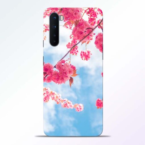 Cute Pink Flower Oneplus Nord Back Cover