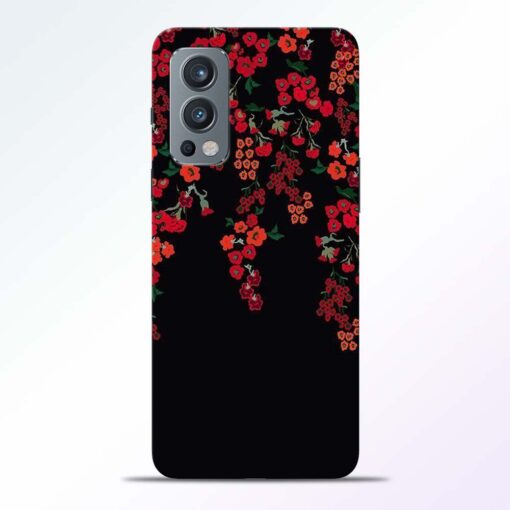 Cute Red Flower Oneplus Nord 2 Back Cover
