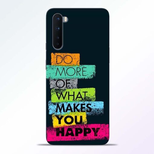 Do More Of Quotes Oneplus Nord Back Cover
