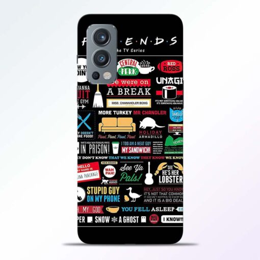 Friends Sticker Oneplus Nord 2 Back Cover