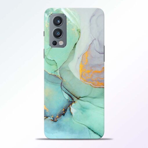 Funky Blue Green Oneplus Nord 2 Back Cover