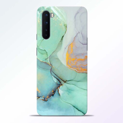 Funky Blue Green Oneplus Nord Back Cover