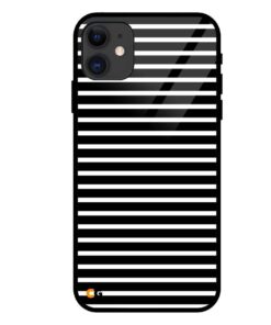 Horizontal Parallel Black iPhone 11 Glass Cover