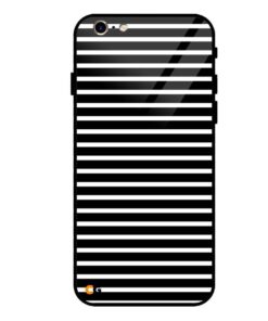 Horizontal Parallel Black iPhone 6 Glass Cover