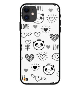 Love Panda iPhone 11 Glass Case