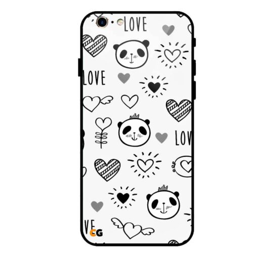 Love Panda iPhone 6 Glass Case