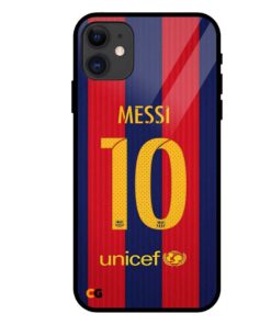Messi Jersey 10 iPhone 11 Glass Cover