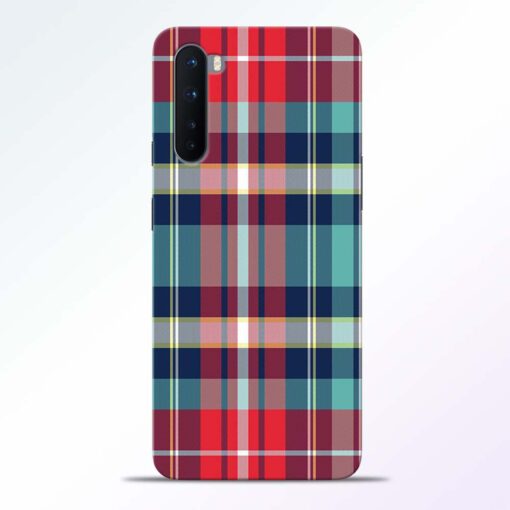 Multicolor Check Oneplus Nord Back Cover