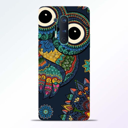 Multicolor Owl Oneplus 8 Pro Back Cover