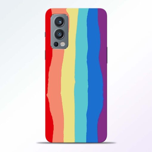 Multicolor Rainbow Oneplus Nord 2 Back Cover