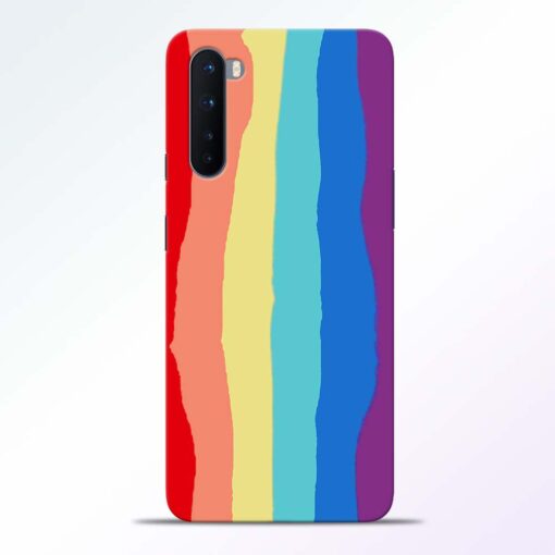 Multicolor Rainbow Oneplus Nord Back Cover
