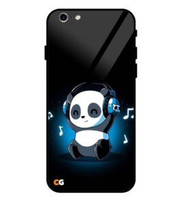 Music Panda iPhone 6 Glass Case