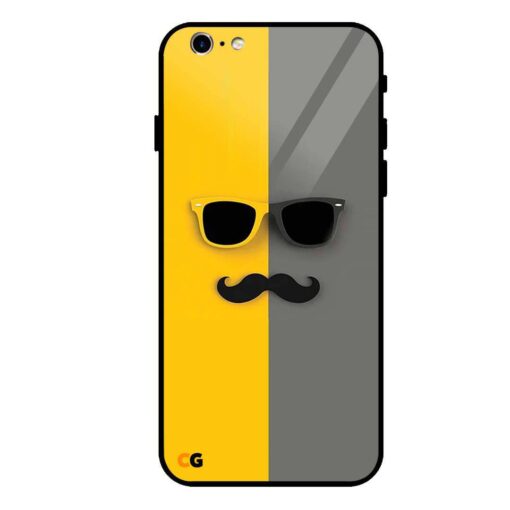Mustache iPhone 6s Glass Back Cover