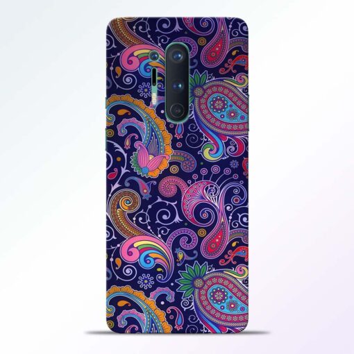 Paisley Floral Pattern Oneplus 8 Pro Back Cover