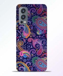 Paisley Floral Pattern Oneplus Nord 2 Back Cover