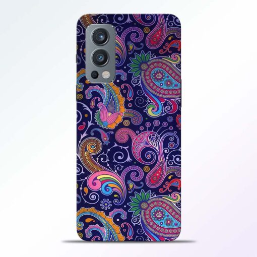 Paisley Floral Pattern Oneplus Nord 2 Back Cover