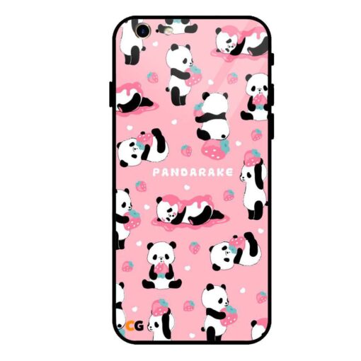 Pink Panda iPhone 6 Glass Case