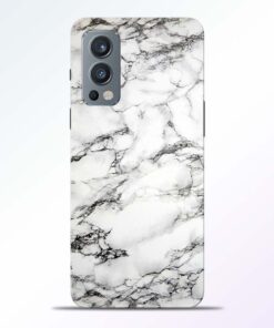 White Marble Oneplus Nord 2 Back Cover