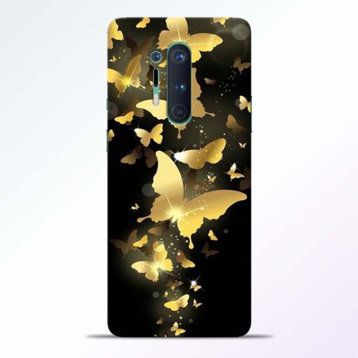 Yellow Butterfly Oneplus 8 Pro Back Cover