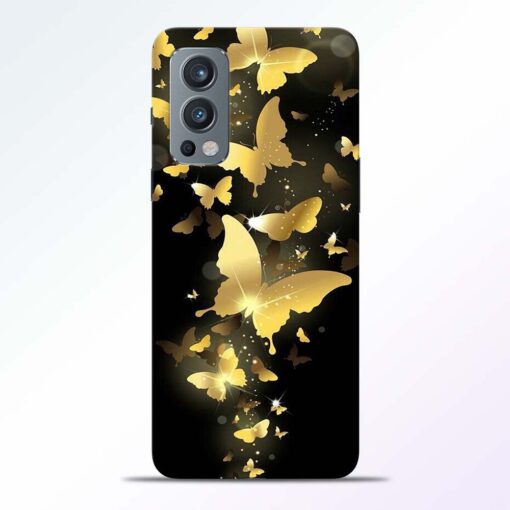 Yellow Butterfly Oneplus Nord 2 Back Cover