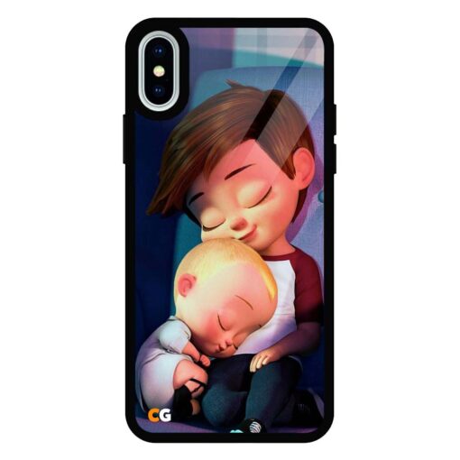 Baby Boss iPhone X Glass Back Cover