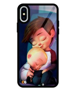 Baby Boss iPhone XS Glass Back Cover