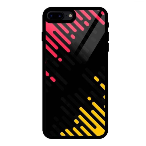 Black Abstract iPhone 7 Plus Glass Back Cover