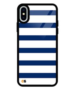 Blue Lining iPhone X Glass Case