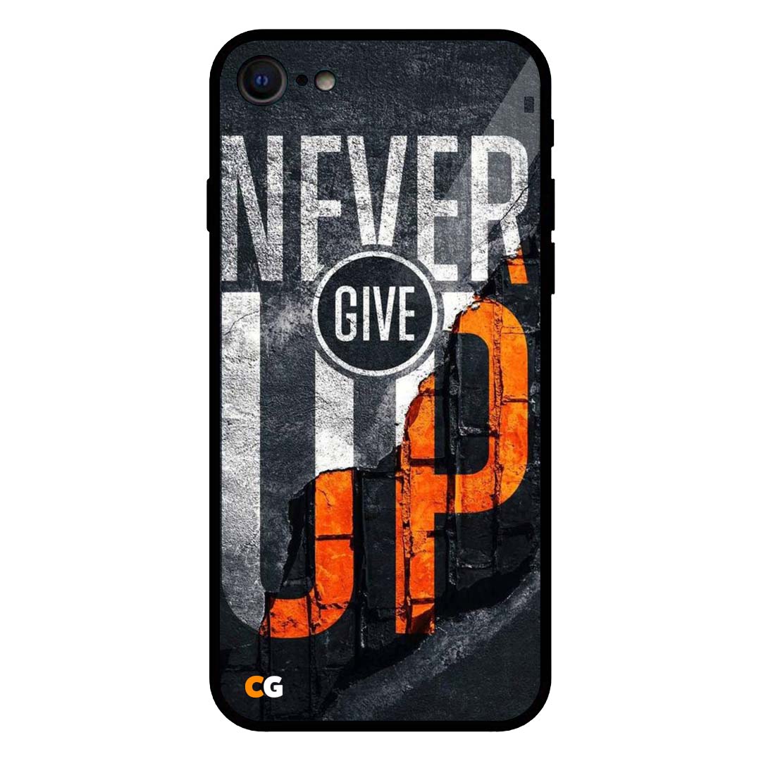 Give Up iPhone 8 Glass Case 1 Give Up iPhone 8 Glass Case